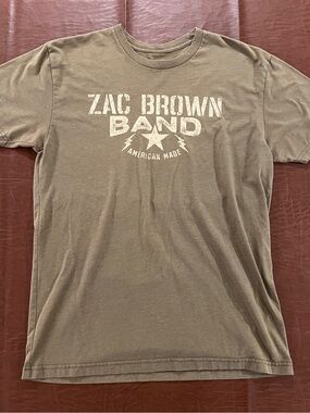 Zac Brown Band 2015 Tour Shirt - Dates on Back - Size Medium
